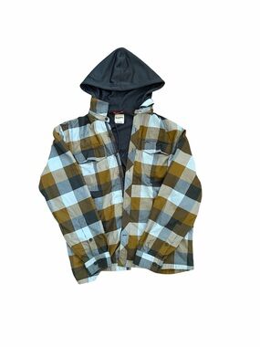 Simms Men’s Hooded Plaid Jacket